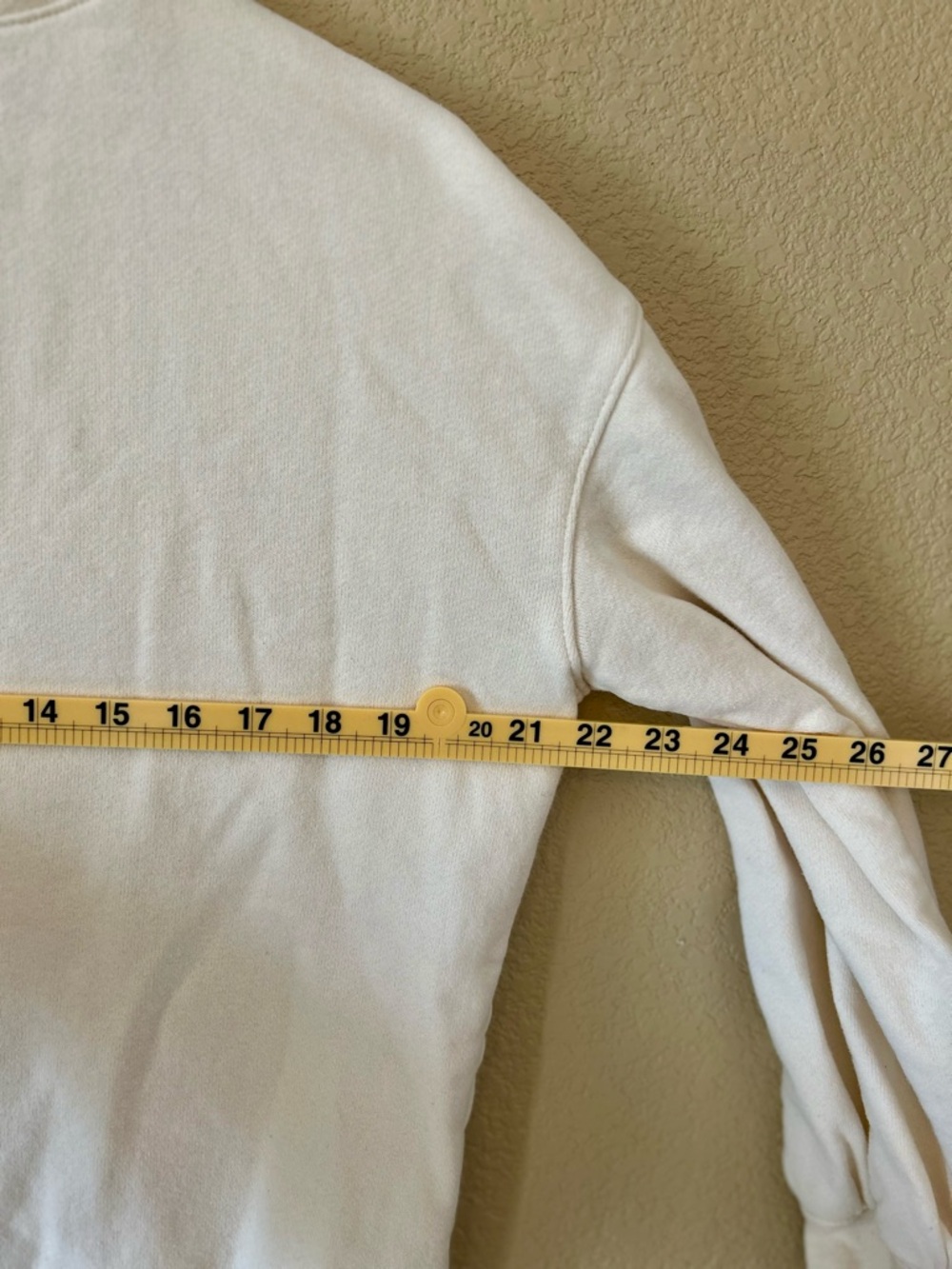 Madewell Lace-Up Henley Crewneck Sweatshirt in Cream - Women Size S - Picture 8 of 9